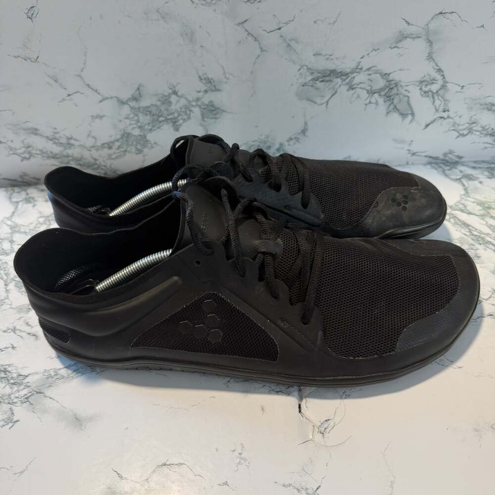 VivoBarefoot Men 47 US 13 Primus Lite III Running Shoe Barefoot Black Mesh Run